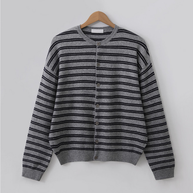 엠엔씨 남녀공용 소프트스판 단가라 가디건 MDCD282DS