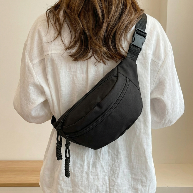 벨리안 여성용 여행용 슬링백 + 실리콘 파우치 세트