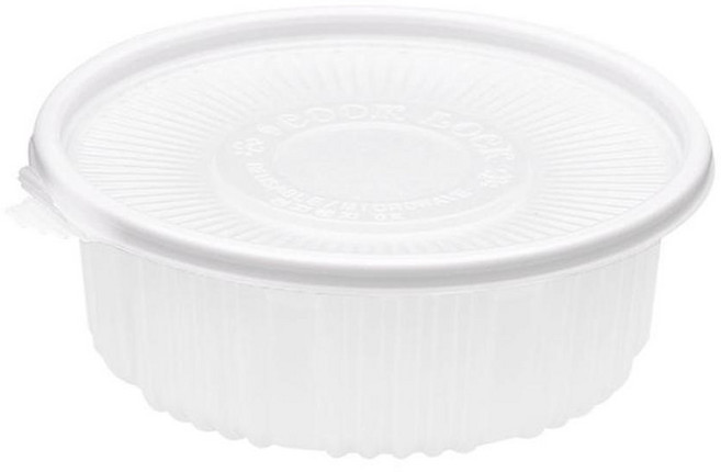 COOK&LOCK 220 圓形湯碗含蓋 白色 小 1.8L, 50個, 1組