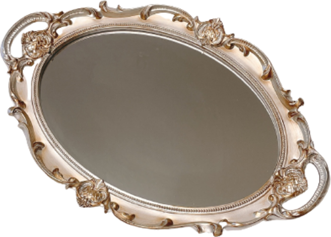 오브민 타원 빈티지 앤틱 트레이, 빈티지실버