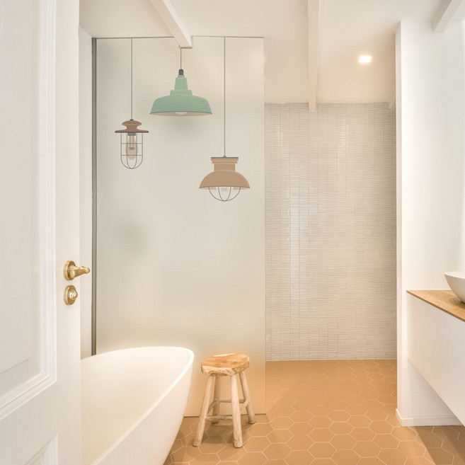 꾸밈 무점착 행복을전하는전등 유리문 시트지 ch734_m, A타입, 100 x 210 cm