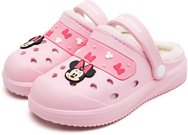 슈라모드 디즈니 아동용 CH 미니마우스 패치 방한샌들