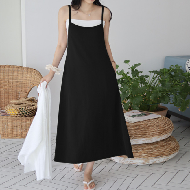 봉봉스토리 트라미 후레아 나시끈 임산부 원피스