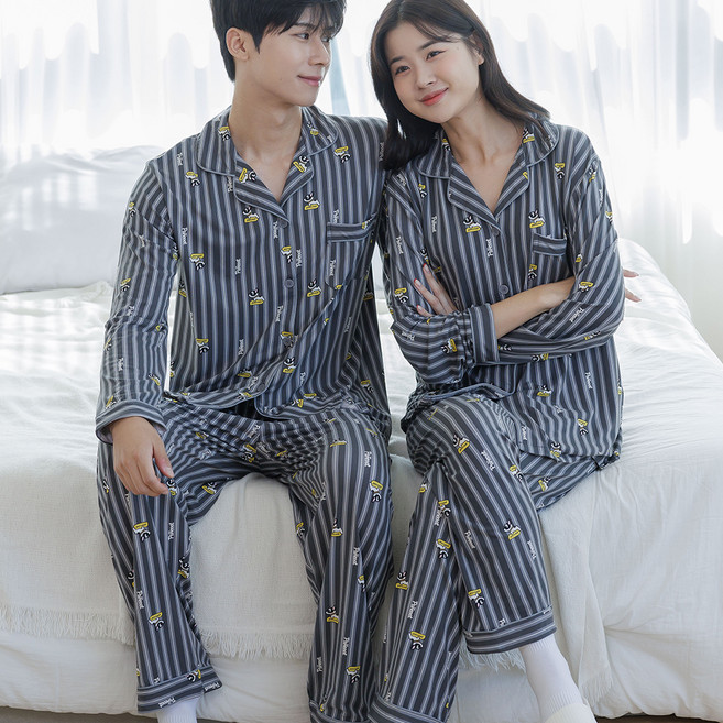 pancoat 情侶款超柔睡衣家居服上下套裝