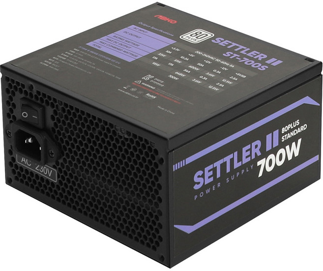 ABKO SETTLER II 80PLUS STANDARD 電腦電源 ST-700S