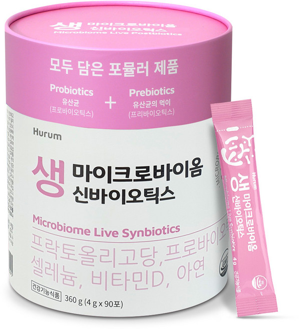 휴럼 마이크로바이옴 생 신바이오틱스 90p, 360g, 1개