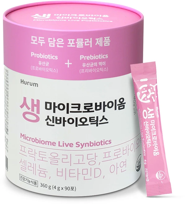 휴럼 마이크로바이옴 생 신바이오틱스 90p, 360g, 1개 - 쿠팡