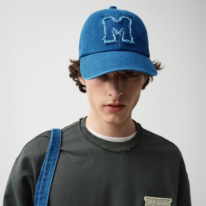 MaritheFrancoisGirbaud M LOGO DENIM PATCH WORK CAP