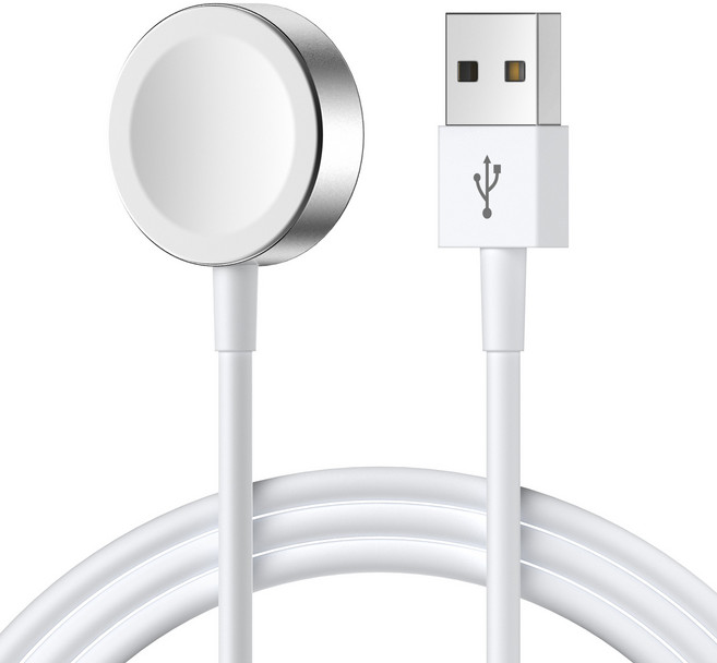 케이맥스 애플워치 전기종 호환 A타입 무선 충전기 1m, 1개, 화이트