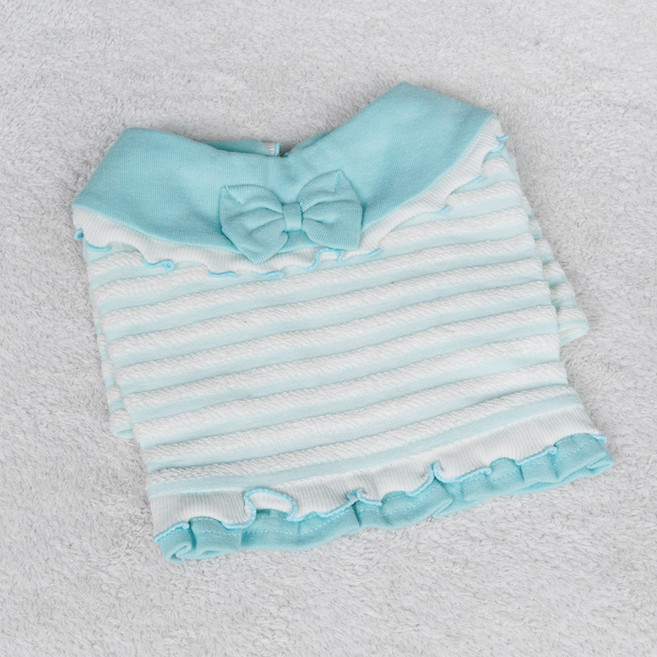 레어밍스 강아지 캔디 크롭 티셔츠, 시안, 1개