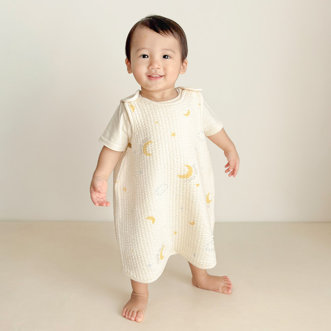 ikii 유아용 오가닉 드림스토리 수면조끼 베이직