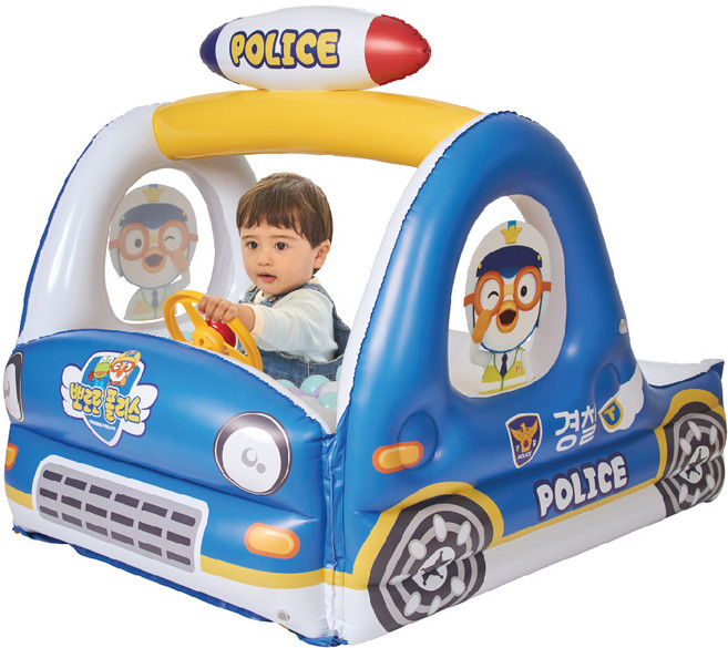 뽀로로 뛰뛰빵빵 경찰 볼하우스, 블루, 1개