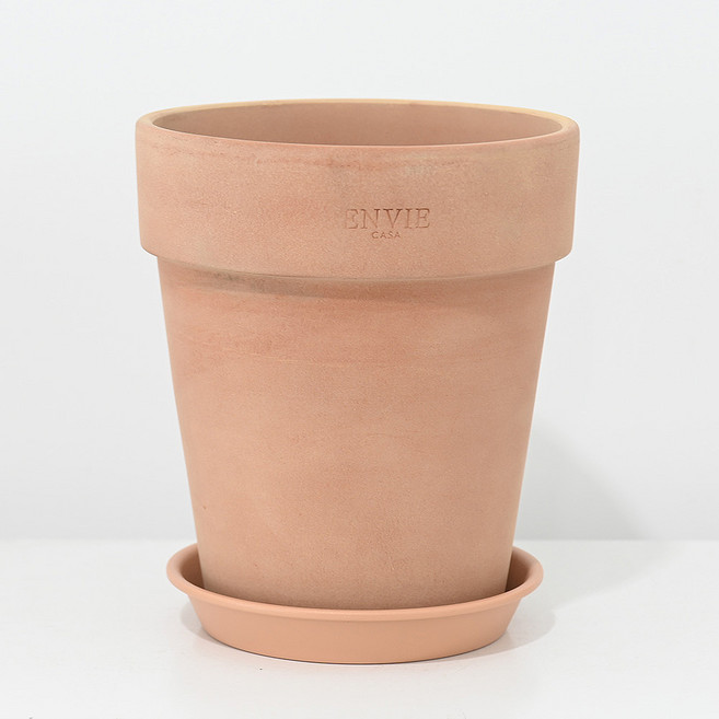 앙비까사 베트남 토분 롱브이라인 PP받침세트, 피치, 1세트