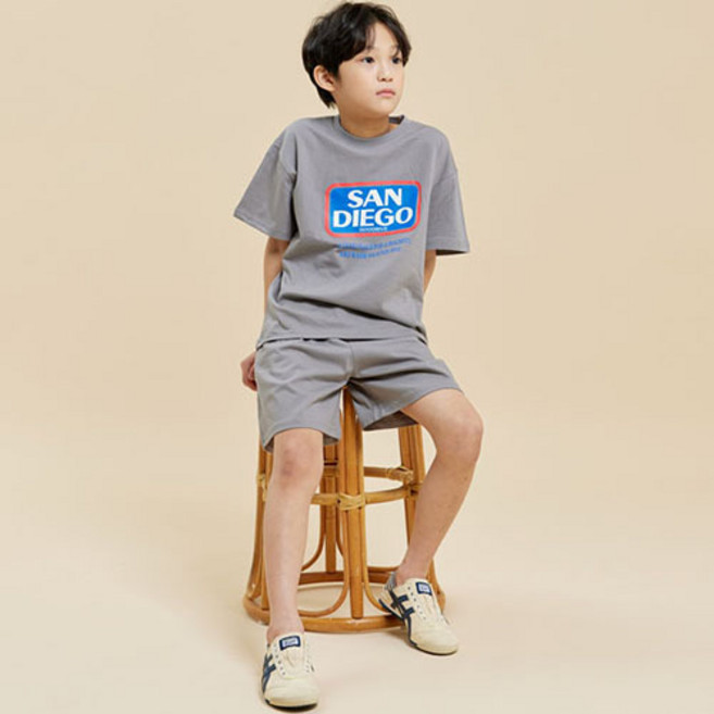 바브키즈 아동용 통기성 샌디에고 상하의 세트