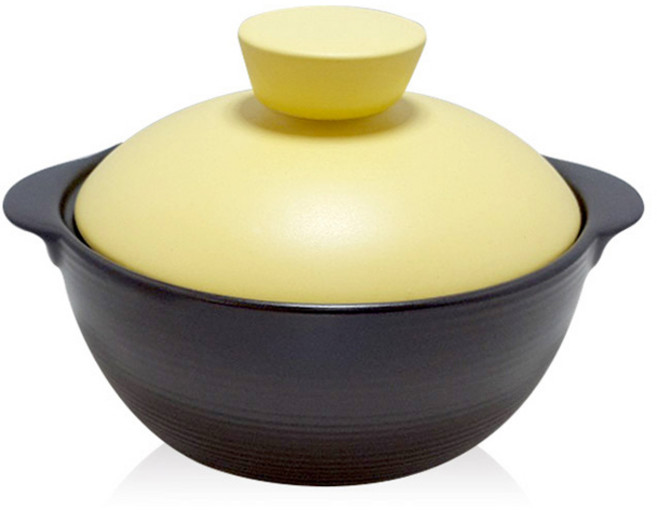 HAPPY JUNG Korea 泡泡陶鍋 黃色, 1個, 15.6cm