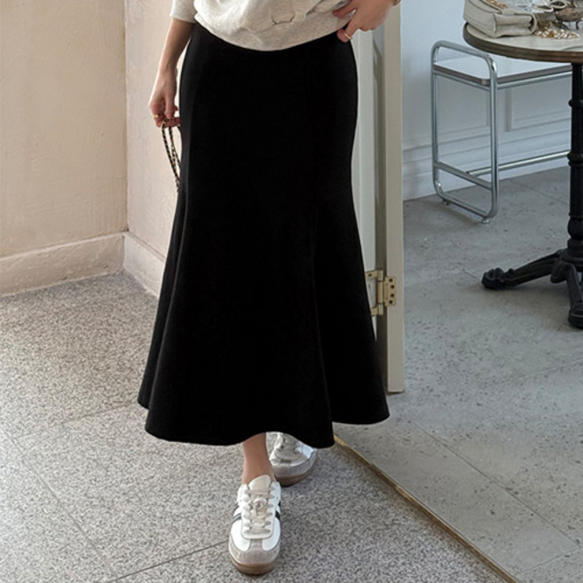 난닝구 노펜오 밴딩 롱 스커트