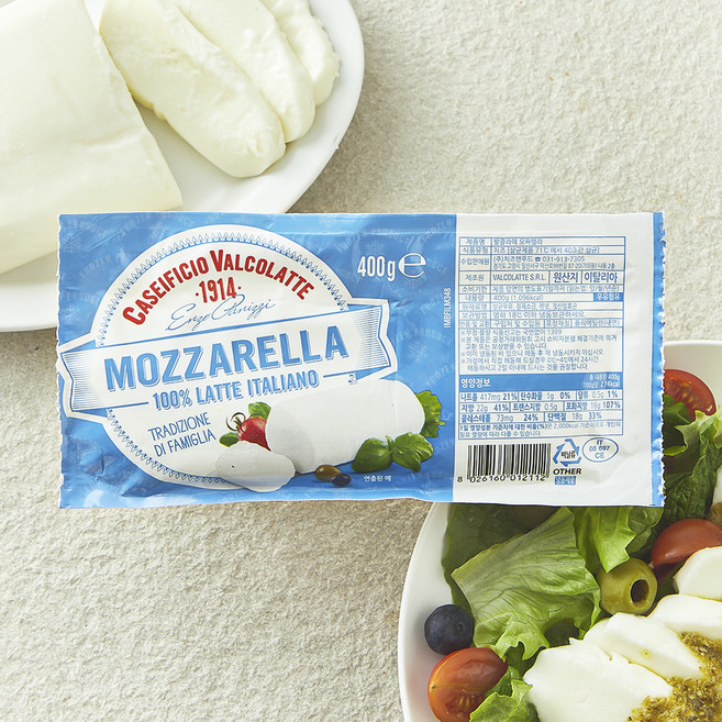 발콜라떼 모짜렐라, 400g, 1개입, 1개