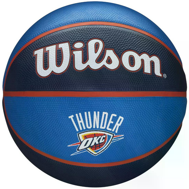 윌슨 NBA Team 오클라호마 시티 썬더 농구공, 1개, WTB1300XBOKC