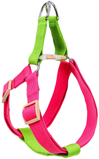 멍데이 반려동물 파스텔 하네스세트 M, 그린로즈, 1개