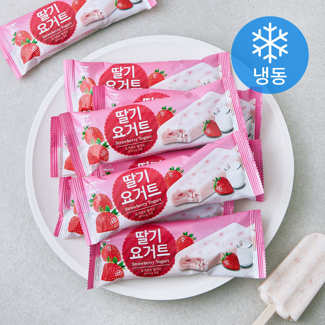 서주 딸기요거트바 (냉동), 1개, 10개입, 75ml