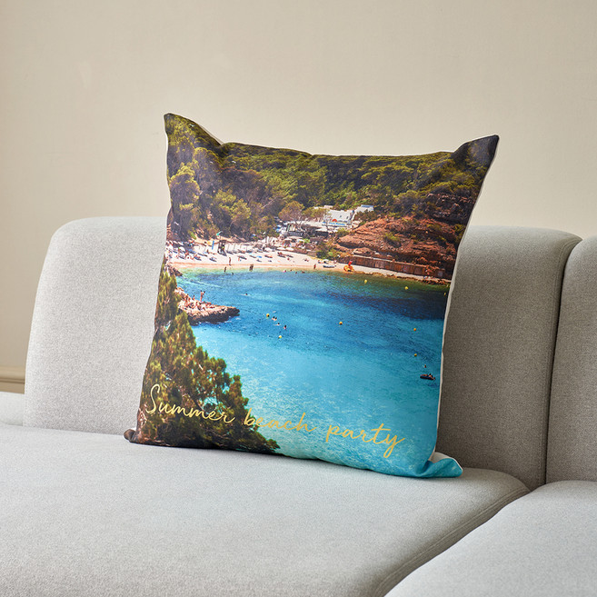 ON 비치 파티 실사 쿠션 솜포함, 혼합색상