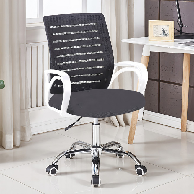 EPIHAIM Duo Support 網眼電腦辦公學生書桌椅, 白色