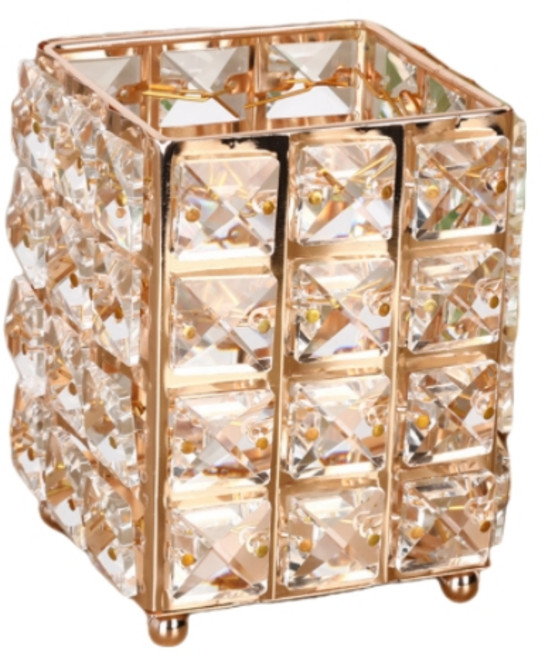 제노윈 크리스탈 브러쉬꽂이, 골드, 1개