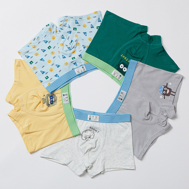 스콕스 남아용 학생 사각 드로즈 5종 세트