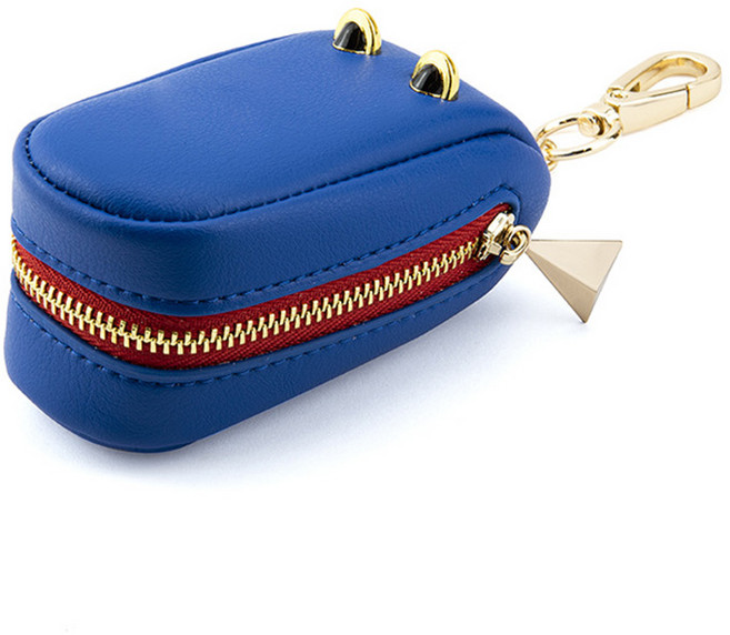 Ants 彩色鱷魚紋鑰匙包, 藍色, 單一商品