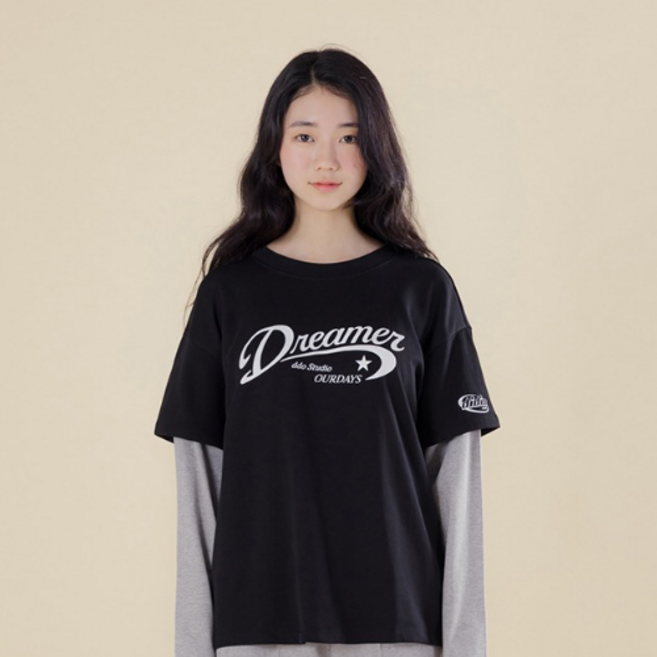 아이러브제이 클레어 레이어드 싱글 티셔츠