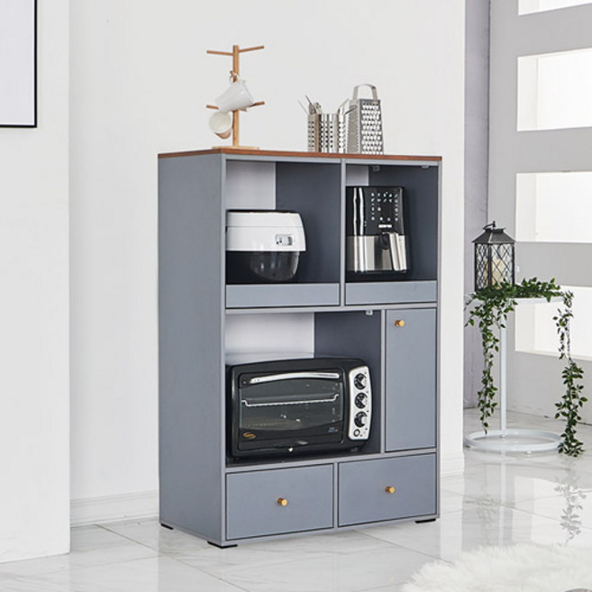 솔로리빙 매직 800 수납 렌지대 기본형, 멀바우그레이