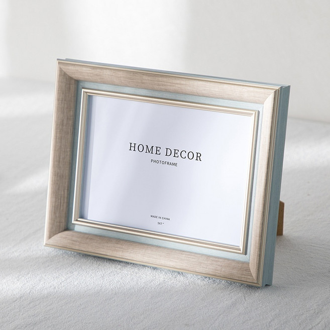 봄미르 심플 인테리어장식 거실 탁상용 액자, 2개, 스카이블루