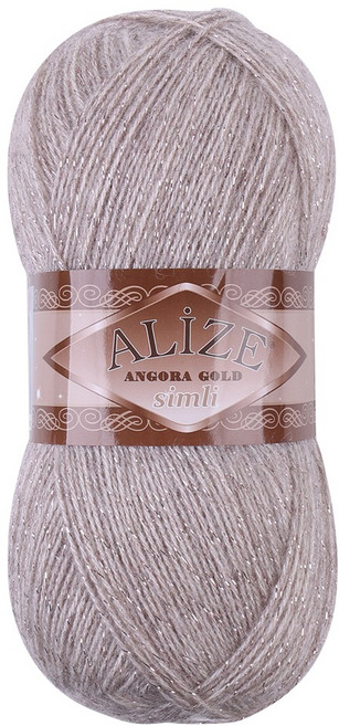 alize 앙고라골드 심리 뜨개실, 1개, 152 펄베이지