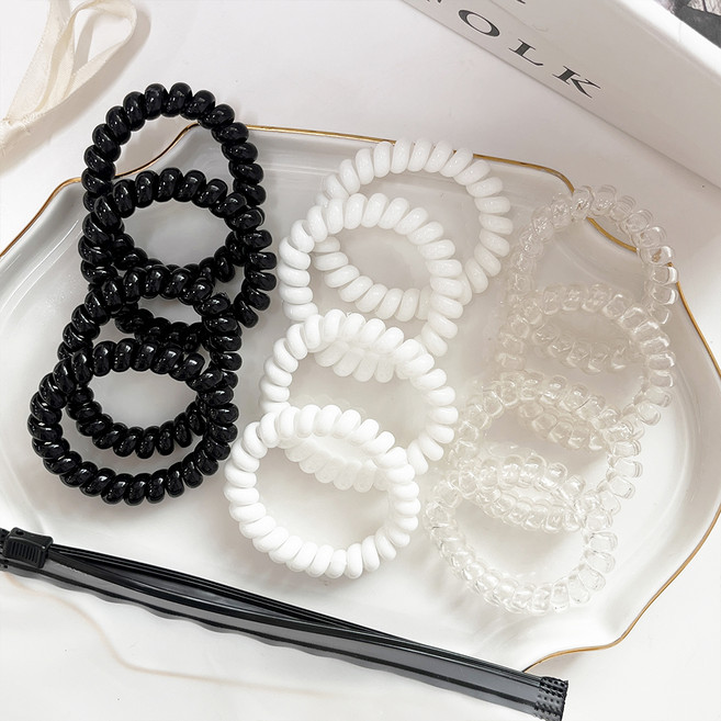 걸핀스 3색 스프링 머리끈 1535 3종 x 4p 세트