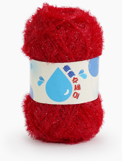 쎄비 촉촉 수세미실, 빨강, 1개