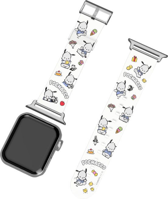 산리오 애플워치 스트랩 38 / 40 / 41 mm, 포차코 패턴, 1개
