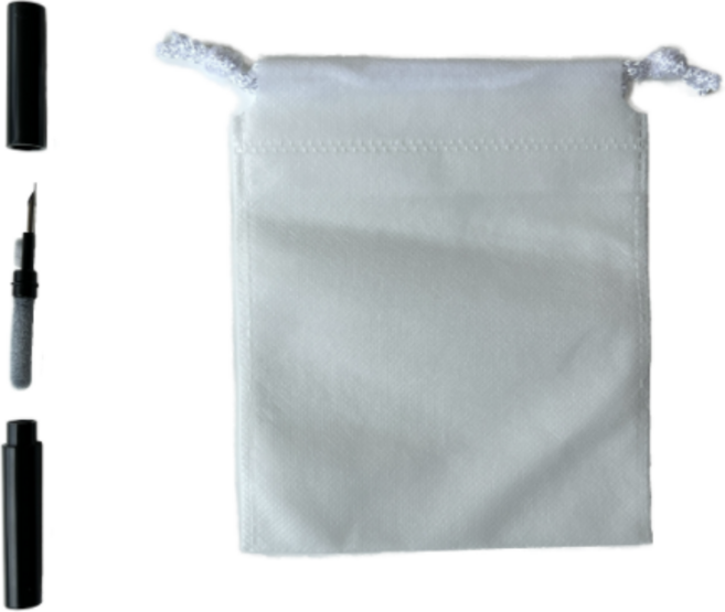 그라운드업 에어팟청소 쓱싹이어 2세대 A세트, 검정