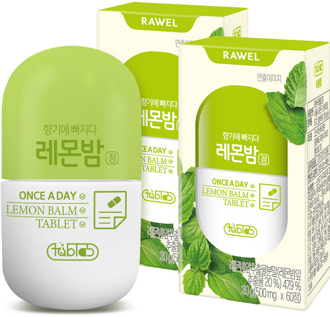 로엘 레몬밤정 30g, 60정, 2개