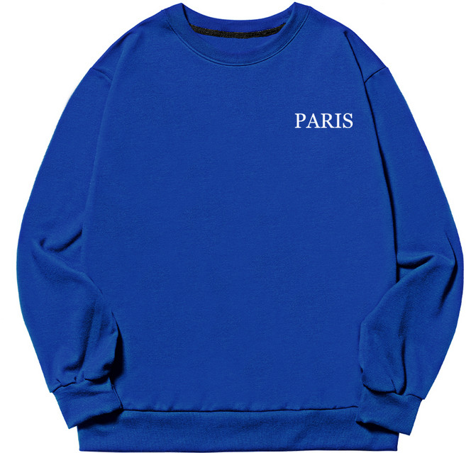 UNTAPPED 大尺碼 小字樣 PARIS 大學T恤
