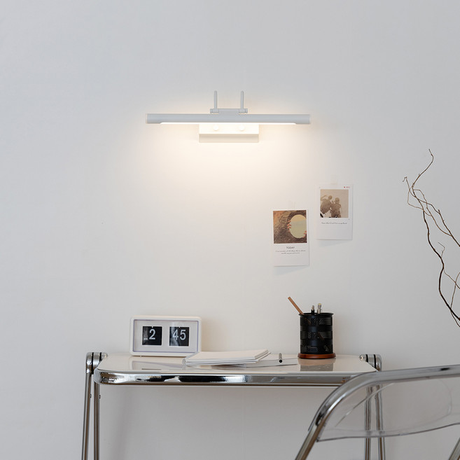 히트조명 스틱바 갤러리 그림 벽등 10W F34808, 화이트(F34808WH)