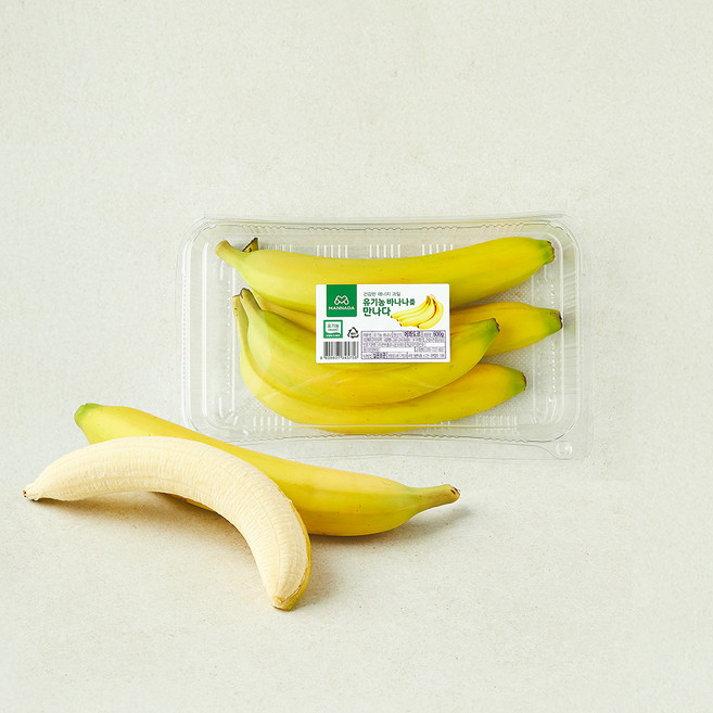만나다 에콰도르산 유기농 인증 바나나, 600g, 1개