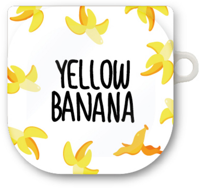 프루그나 디자인 과즙팡팡 갤럭시 버즈 프로 / 라이브 / 버즈2 케이스, 바나나