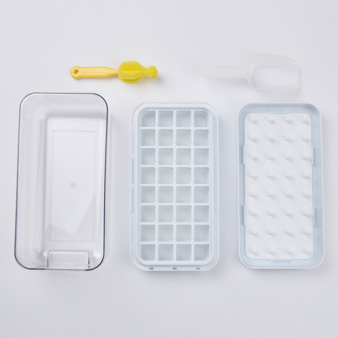 하우심플 시즌2 스택 푸쉬 얼음트레이, 화이트, 1세트