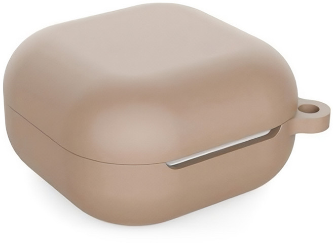 워너프 컬러 소프트 핏 케이스, 갤럭시 버즈FE/버즈2프로/버즈2/버즈프로/버즈라이브 호환, 라이트브라운, 1개