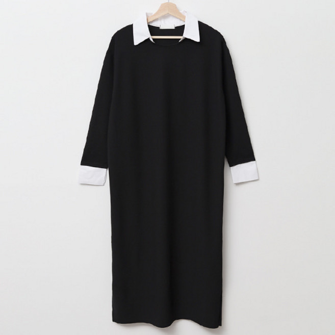 피스 셔츠카라 포인트 임산부 원피스