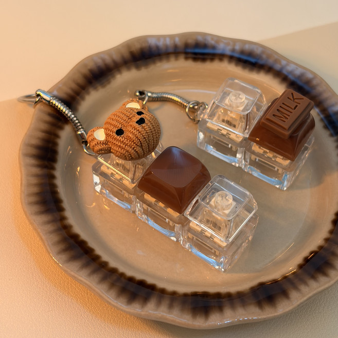 소리달 코코 초콜릿 키캡 키링 3구 + 2구 세트