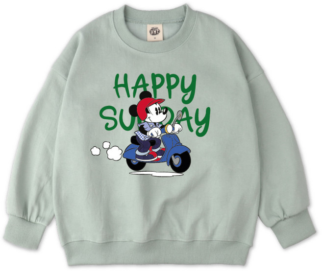 벤힛 아동용 디즈니 미키 오버핏 특양면 맨투맨 DNMKOM1010F