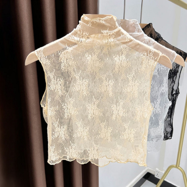 소니오 레이스 하프 페이크 셔츠 M