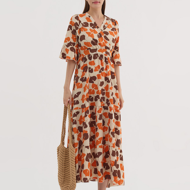 엘쏘 여성용 반팔 쉬폰 원피스