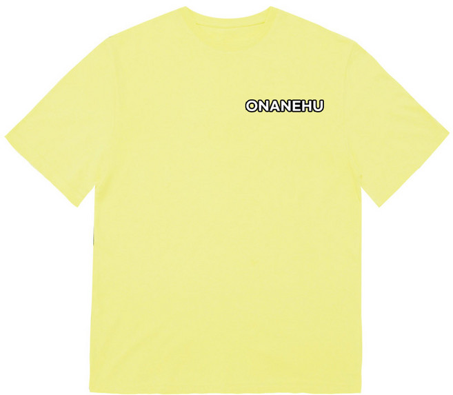 On and Who 0.387au On and Who 短袖 T 卹, 黃色的